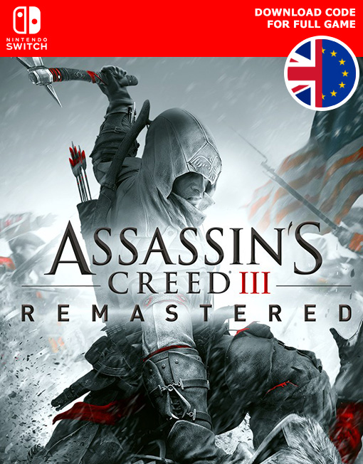 Assassin's Creed III Remastered Nintendo Switch Game Digital Code