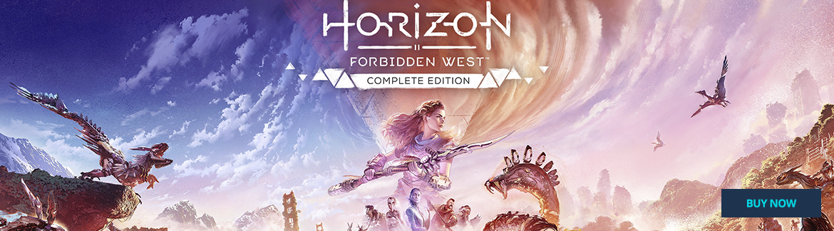 Horizon Forbidden West Homepage Banner Buy Now